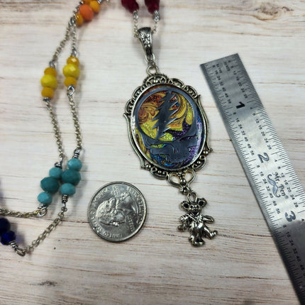 Ripple in Time Grateful Dead Skull Necklace (4)
