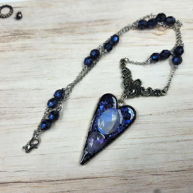 Moonstone Heart Necklace (1)