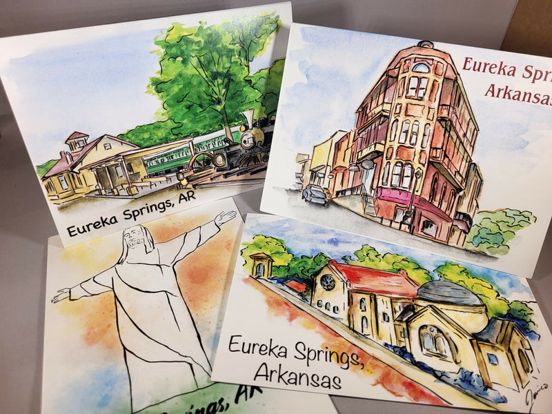 Eureka Springs Watercolor 5x7 Greeting Cards