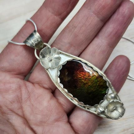 Rainbow Ammolite Necklace (6)