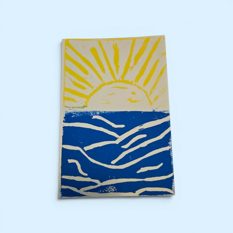Sunrise Linocut Card