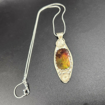 Rainbow Ammolite Necklace (14)