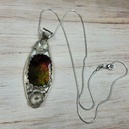 Rainbow Ammolite Necklace (2)