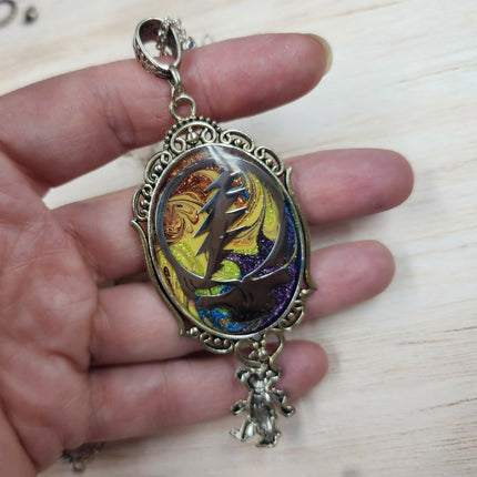 Ripple in Time Grateful Dead Skull Necklace (6)