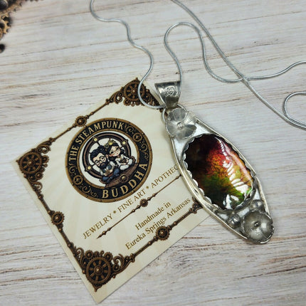 Rainbow Ammolite Necklace (7)