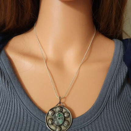 Earth & Mist Sterling Silver Necklace (11)