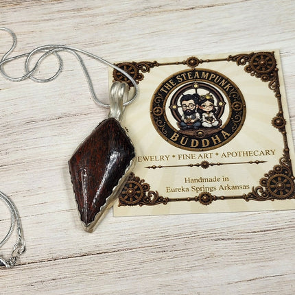 red dinosaur sterling silver necklace (3)