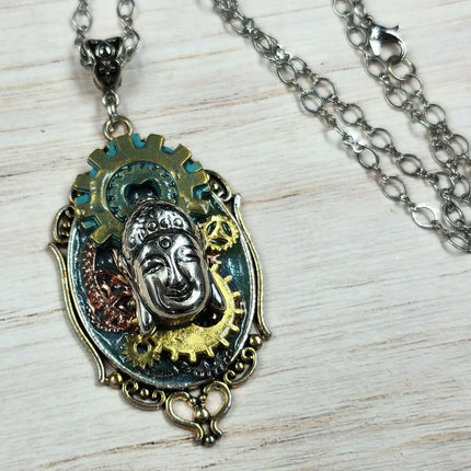 Steampunk Buddha Necklace (2)