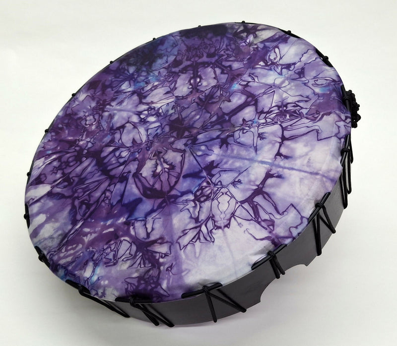 16" Frame Drume - Purple Scrunch Dye - Instant Slide Tuning