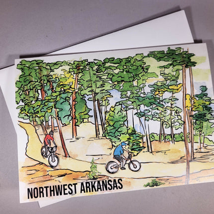 NWA Mountain Biking 5x7 Card