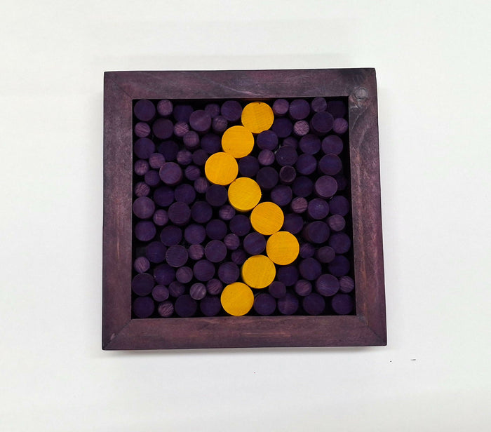 Purple and Yellow Diffuser - distressed frame