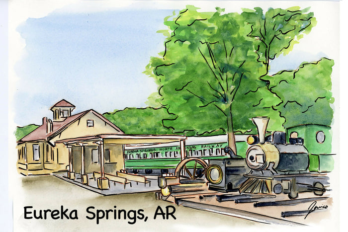 Eureka Springs Watercolor Magnets