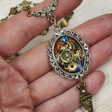 Steampunk-White-Rabbit-Necklace-(5)