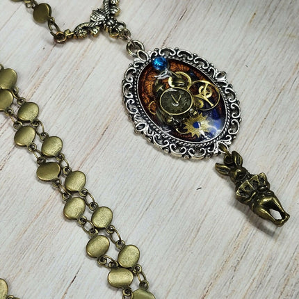 Steampunk-White-Rabbit-Necklace-(4)