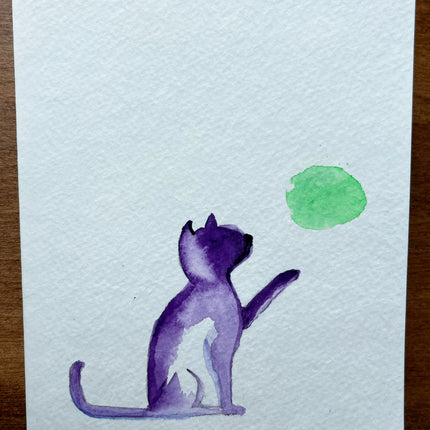NC10 Purple Cat Green Ball