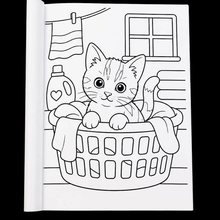 middle of cats coloring book