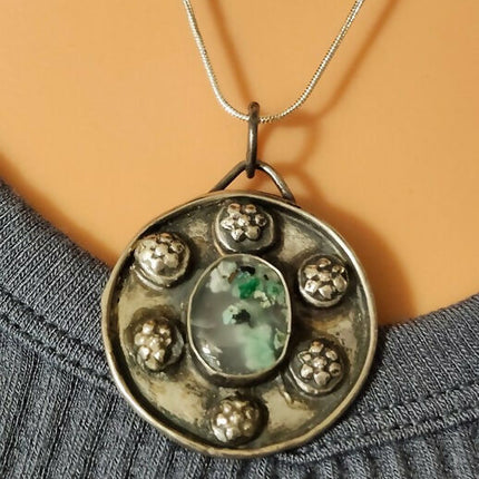 Earth & Mist Sterling Silver Necklace