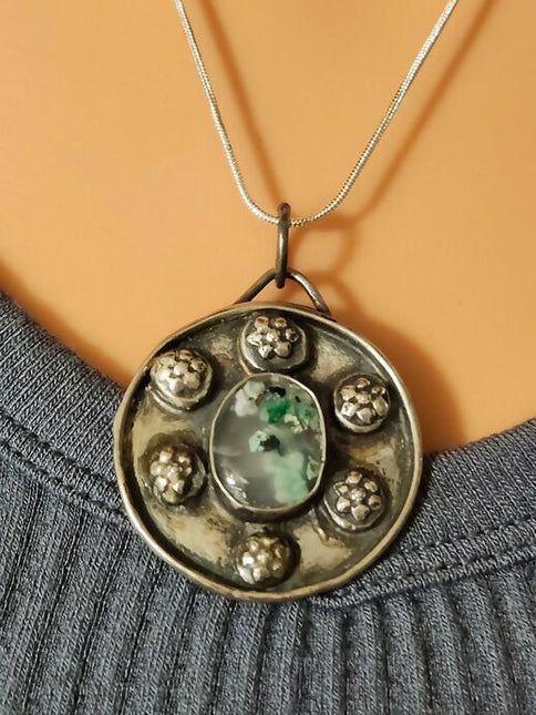 Earth & Mist Sterling Silver Necklace