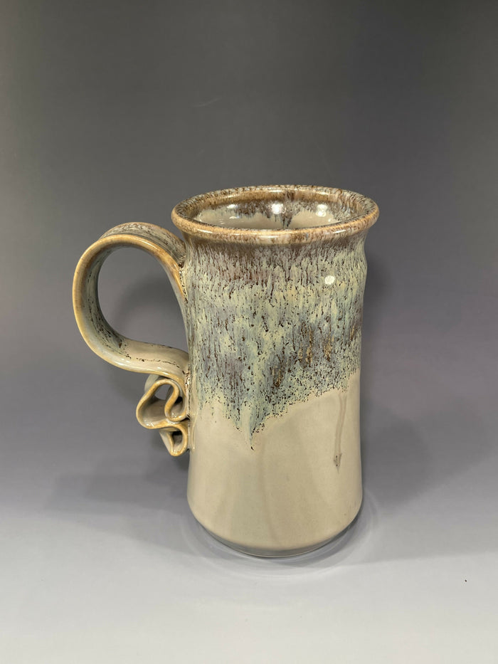 Ribbon Handle Porcelain Mug