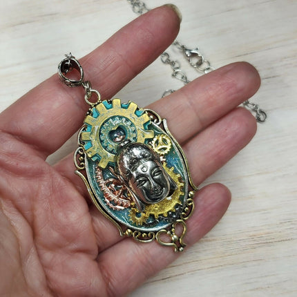Steampunk Buddha Necklace (7)