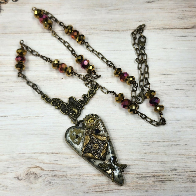 Steampunk Dragonfly Necklace (1)