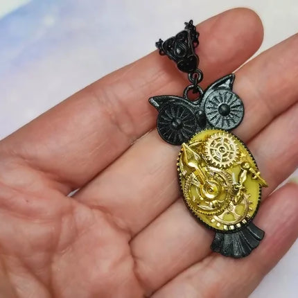 black gold steampunk owl steampunk buddha (7)