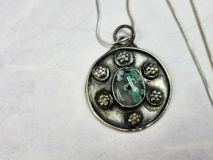Earth & Mist Sterling Silver Necklace