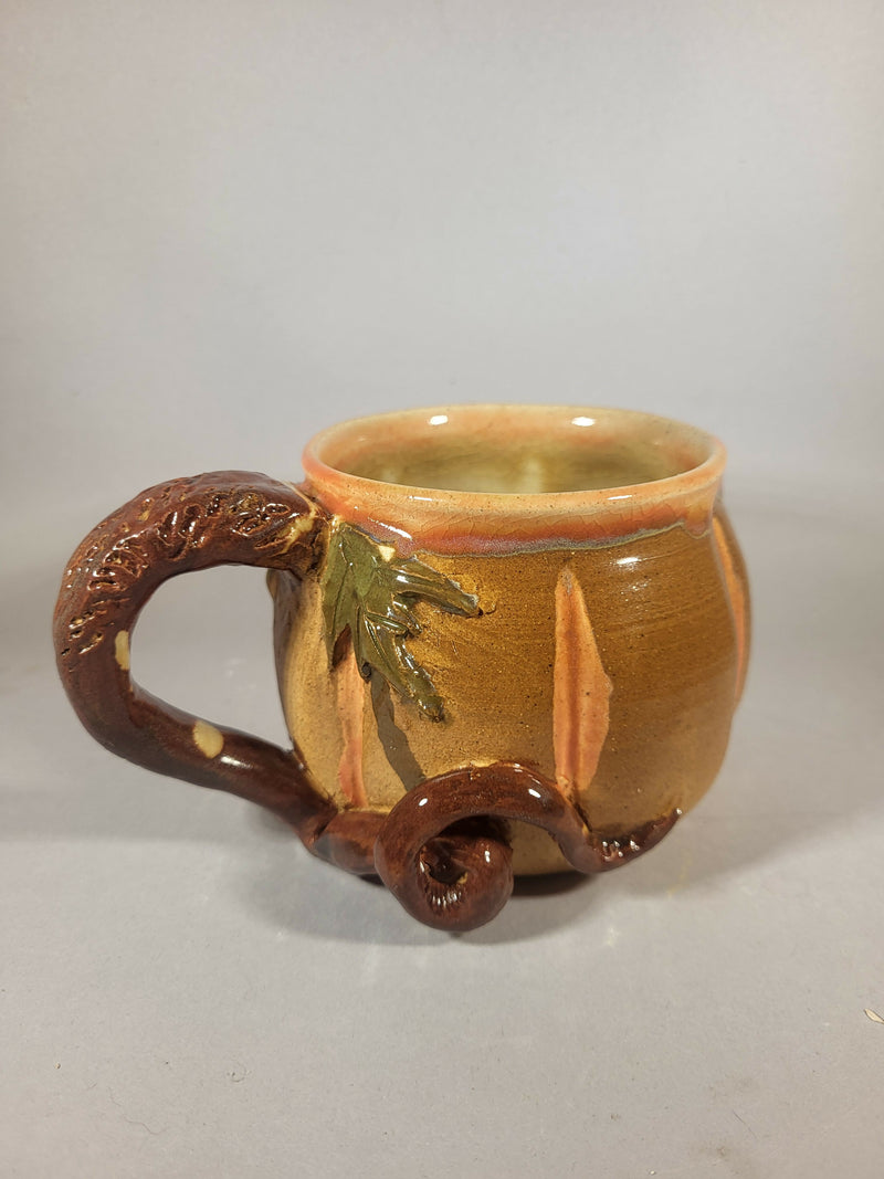 Golden Vine Pumpkin Mug