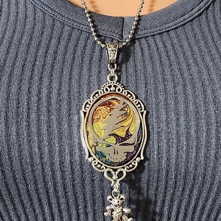 Grateful Dead Inspired Necklace steampunk buddha (4)