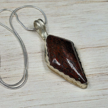 red dinosaur sterling silver necklace (9)