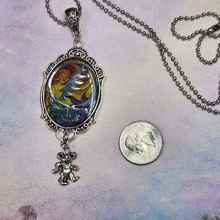 Grateful Dead Inspired Necklace steampunk buddha (11)