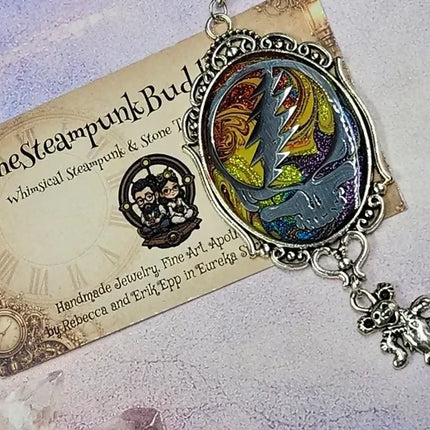 Grateful Dead Inspired Necklace steampunk buddha (6)