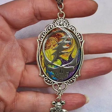 Grateful Dead Inspired Necklace steampunk buddha (7)